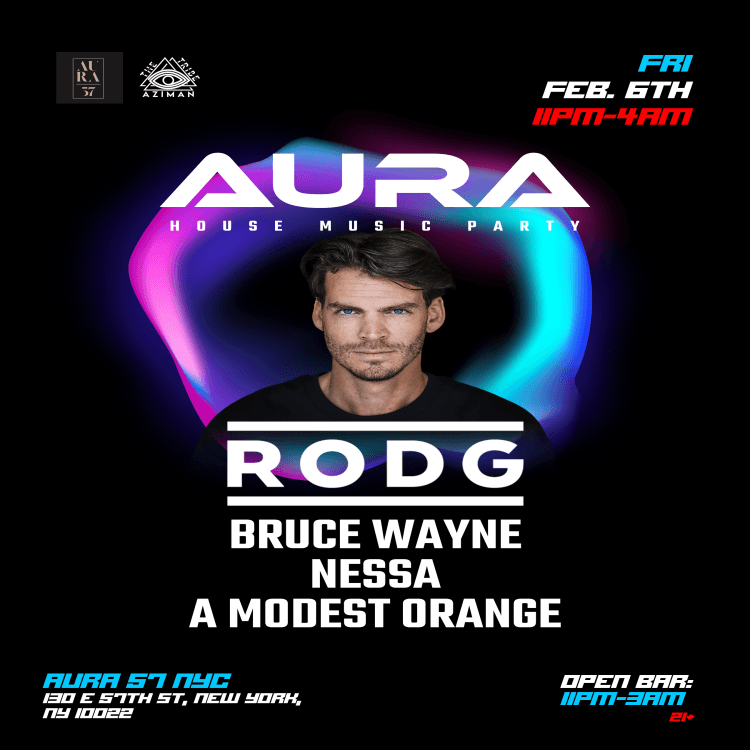 Aura w/ RODG (House Music Party)