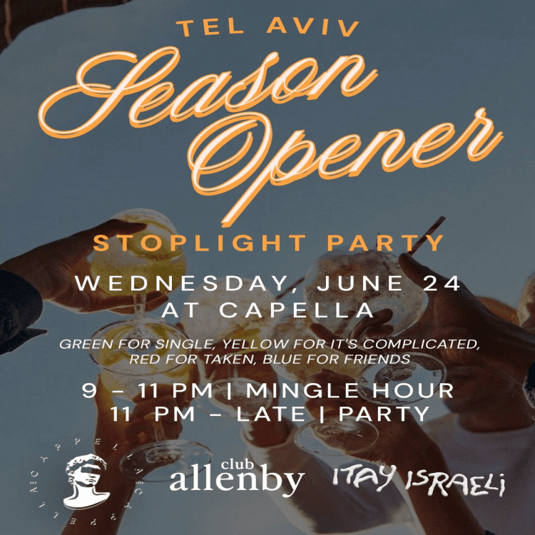 Tel Aviv Season Opener Stoplight Party