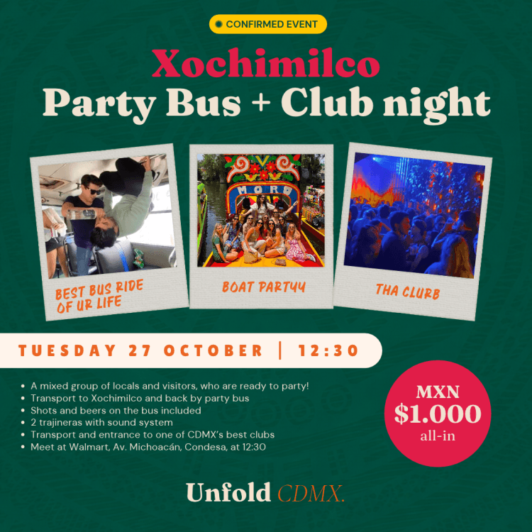 Xochimilco by Party Bus CDMX